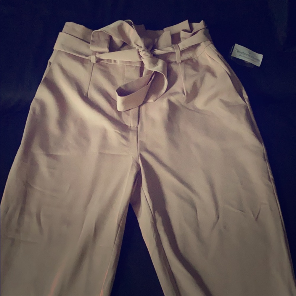 Bow tie dress pants
